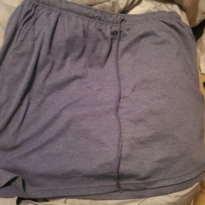 Plus Size Charcoal Blue Skirts